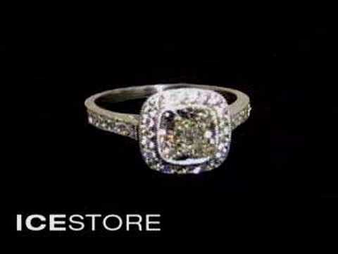 CUSHION DIAMOND PAVE ENGAGEMENT RING