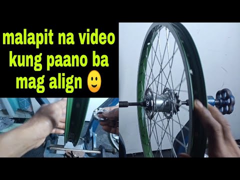 PAANO MAG ALIGN NG RIMSET NG BIKE ??TRUING BICYCLE WHEEL..