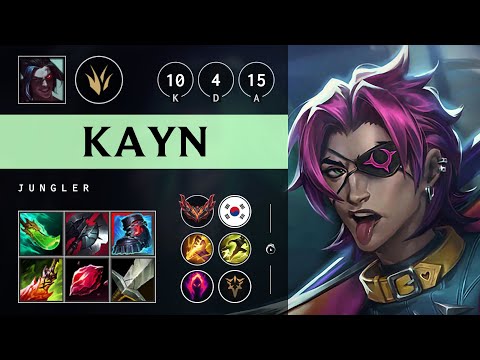 Kayn Jungle vs Pantheon - KR Grandmaster Patch 25.12