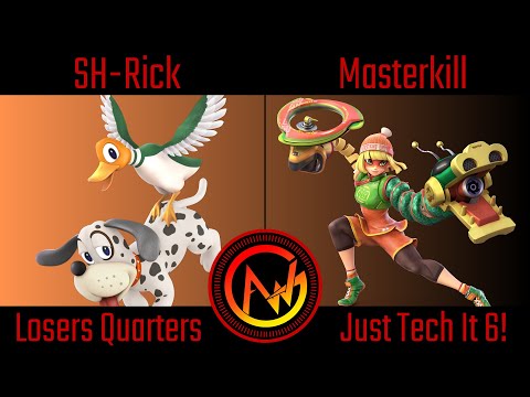 AWG Just Tech It 6 Losers Quarters - SH-Rick (Duck Hunt) Vs Masterkill (Min Min) Smash Ultimate - SS