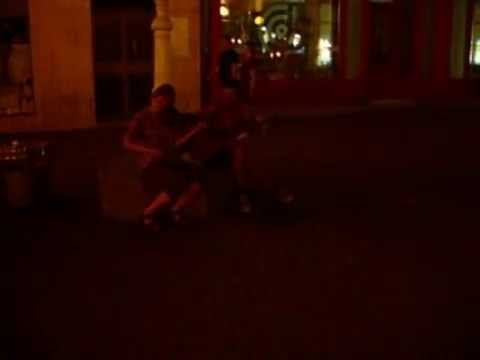 Street violin in Zagreb