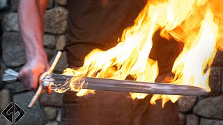 Forging the FLAMING SWORD from Game of Thrones!
