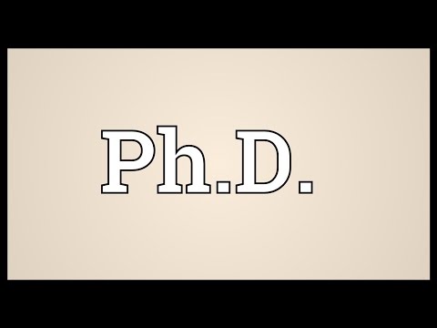 Ph.D. Meaning
