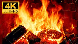 The Most Beautiful & Relaxing Christmas Fireplace 4K - Gentle Crackling Sounds - Fireplace Ambience