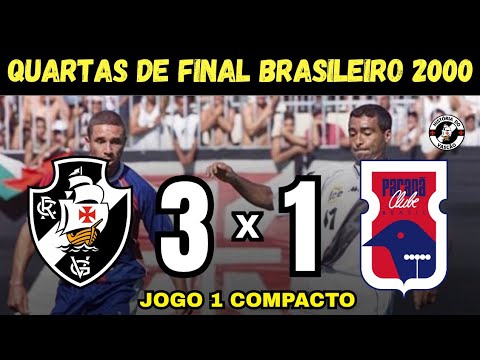 VASCO DA GAMA 3 x 1 PARANÁ - QUARTAS DE FINAL BRASILEIRO 2000 - COMPACTO DO JOGO 1 SÃO JANUÁRIO 
