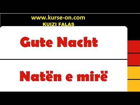 ▶ Mesimi 1 ▶ Meso Gjermanisht 🎧 Shqip 🎧 para gjumit