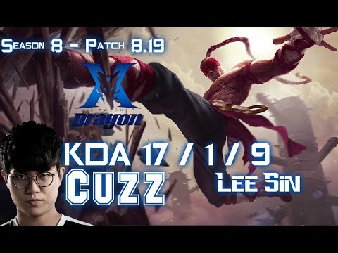 KZ Cuzz LEE SIN vs GRAVES Jungle - Patch 8.19 KR Ranked