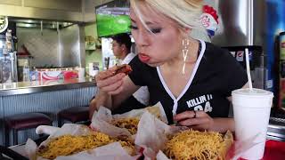 5.5 lb Hot Dogs - Homewrecker Hot Dog Challenge | Corona, CA | RainaisCrazy