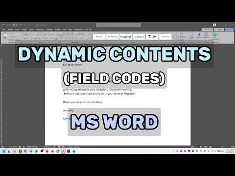 Stop Editing The Same Text Repeatedly In Word Set Ref Fields Explained