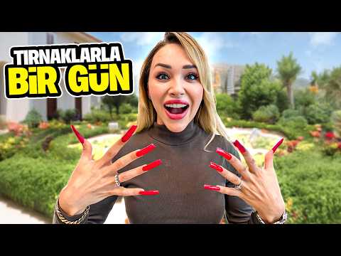 I SPENT A DAY WITH LONG NAILS!