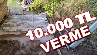 KİLİT TAŞI PARKE TAŞI NASIL DÖŞEDİK | BAHÇEDE DEĞİŞİM DEVAM EDİYOR