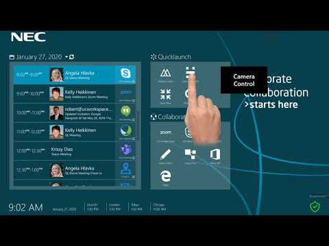 NEC InfinityBoard 2.1 Quicklaunch Collaboration Solution 138,78 cm (55 Zoll) video preview