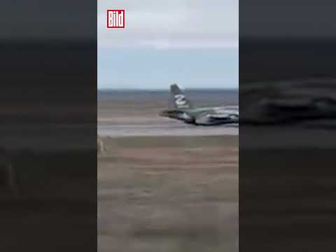 Fette Panne bei Russen-Kampfjet SU 25 #shorts #ukraine