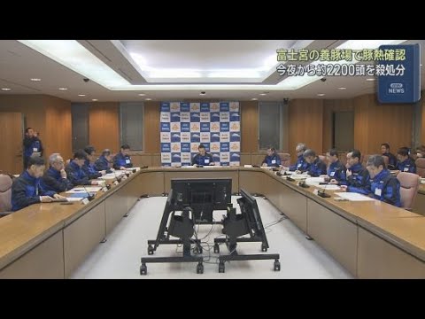 YouTube Video 静岡・富士宮市の養豚場で家畜伝染病に指定される豚熱（ＣＳＦ）に感染した豚を確認