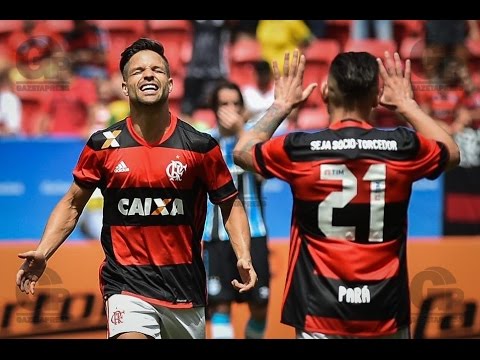 Flamengo 2 x 1 Grêmio - MELHORES MOMENTOS - Campeonato Brasileiro - 21/08/2016