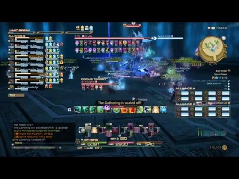 FFXIV Omega FC Crystal Tower Raid Run - Part 2 (Syrcus Tower - Before 90002 Error)