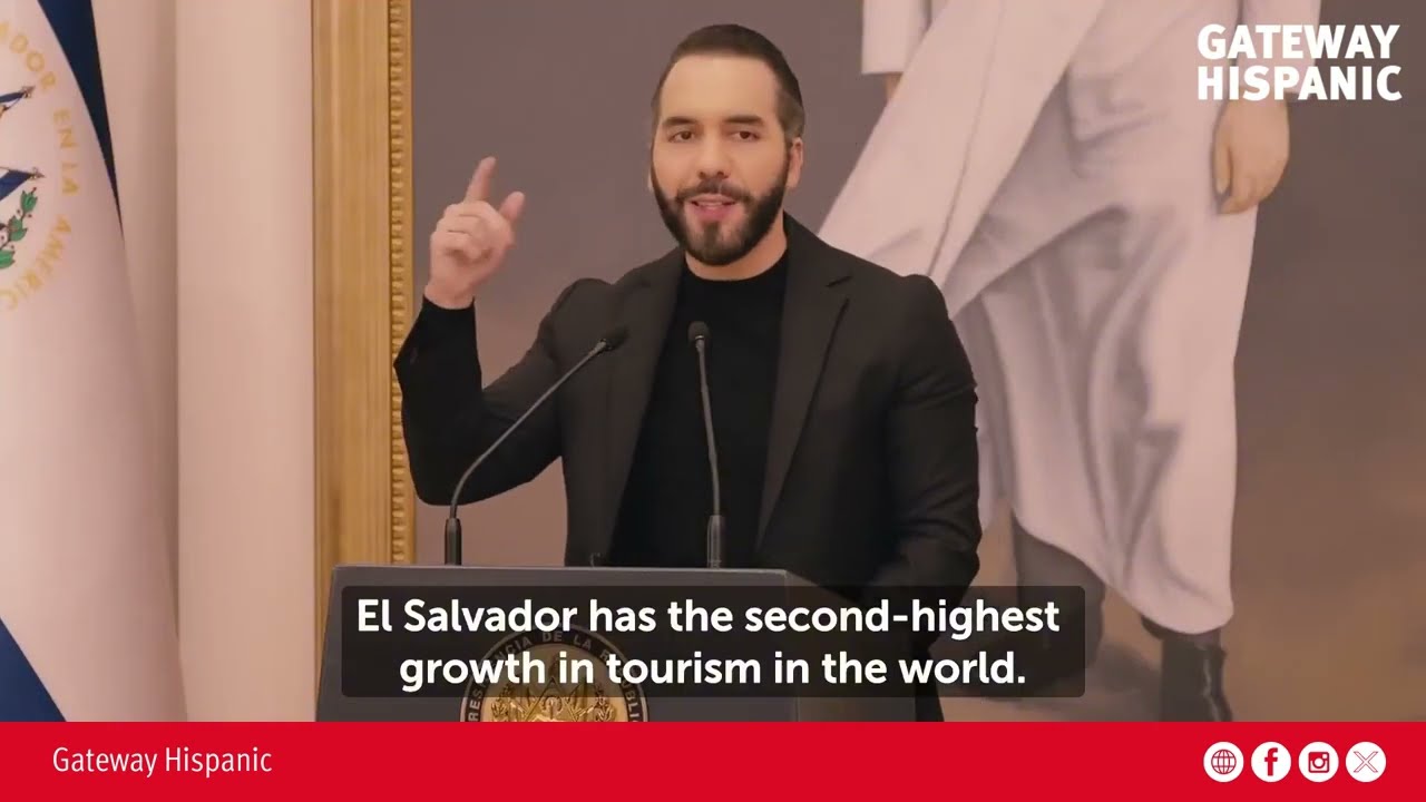 Nayib Bukele: "El Salvador es el segundo país que mas crece en turismo en el mundo"