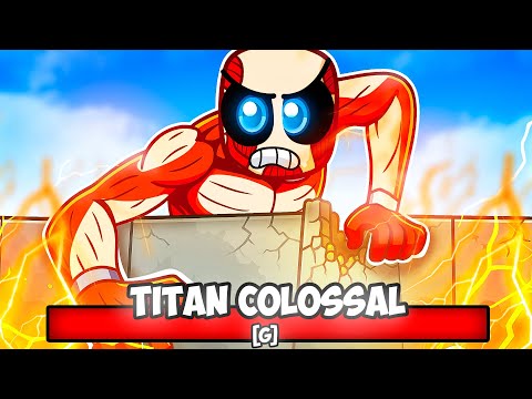 REBORN as the COLOSSAL TITAN in Roblox Strongest Battlegrounds!