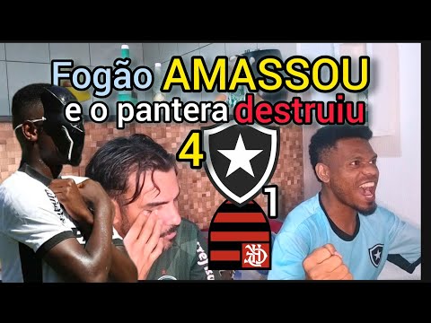 REACT BOTAFOGO 4X1 FLAMENGO I FOGÃO ATROPELA O FLAMENGO NO NILTÃO ( GOLEADA )