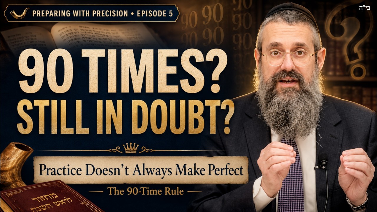 "Preparing with Precision" Holy How-To Series on the High Holidays #5. When Practice Doesn’t Perfect thumbnail
