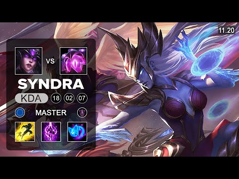 EDG Scout Syndra Mid vs Vel'Koz - EUW Master - Season 11 Patch 11.20