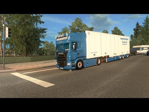 [ETS2] Euro Truck Simulator 2 1.34 - Scania R - Ekeri Trailer - Promods 2.33 - #1
