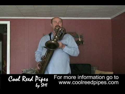 Gwen Shroyer plays a Cool Reed Pipes Bari Saxophone by SMI
