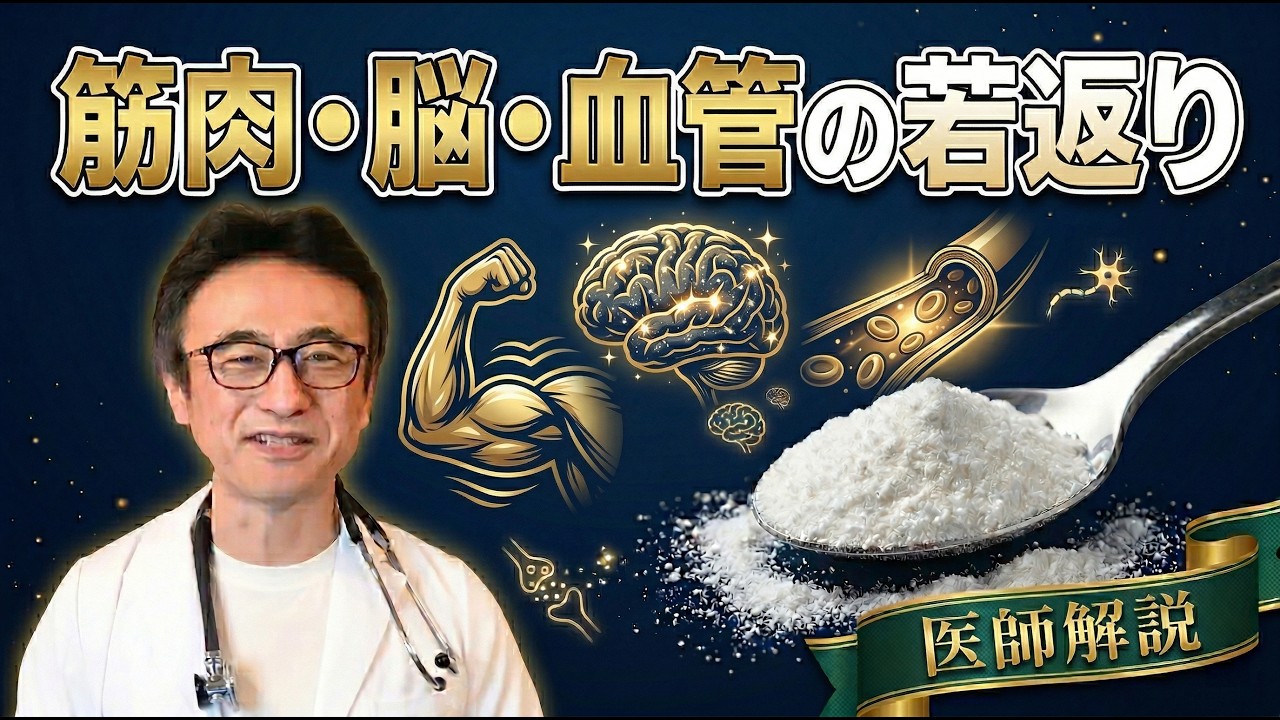 【5分でわかる】クレアチンは筋トレだけじゃない！驚くべき脳・睡眠・血管への効果を医師が解説