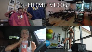 HOME VLOG: on my workout grind, tour of the kitchen, warehouse space, puppy play date, pantry reset