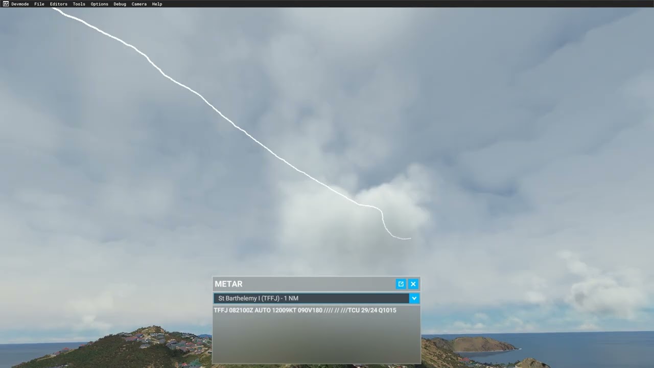 Microsoft Flight Simulator - Lightning at TFFJ