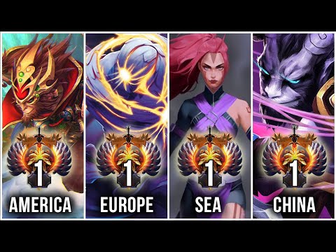 TOP 1 MMR - BEST Rank of all regions in Dota 2