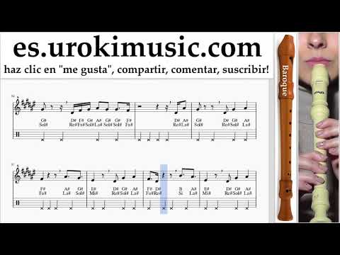 Como Tocar flauta dulce B. Janet Jackson x Daddy Yankee - Made For Now Tablatura um-ih927