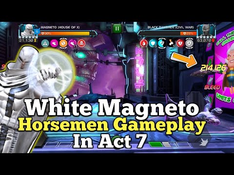 White Magneto Horsemen Gameplay In Act 7 | Marvel Contest Of Champions