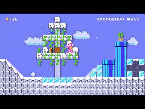 Frosty Meadow by [CH]_Enzo - Super Mario Maker 2 - No Commentary 1bz