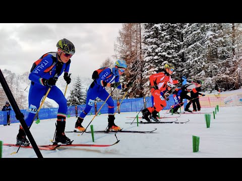 EYOF 2023 SPRINT SKI MOUNTANEERING - FORNI DI SOPRA DOLOMITI 4K