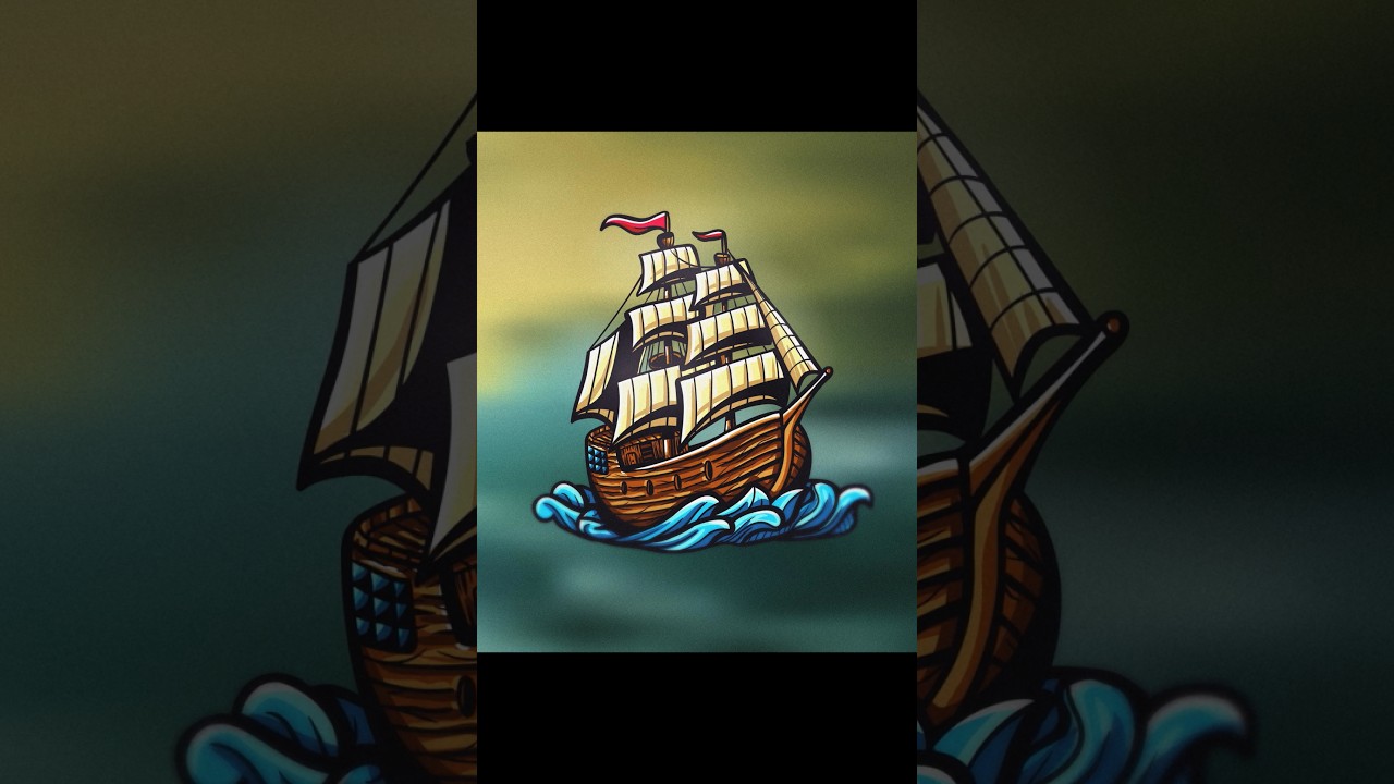 sailing ship #illustration #vector #art #digitaldrawing #handdrawn #tattoo