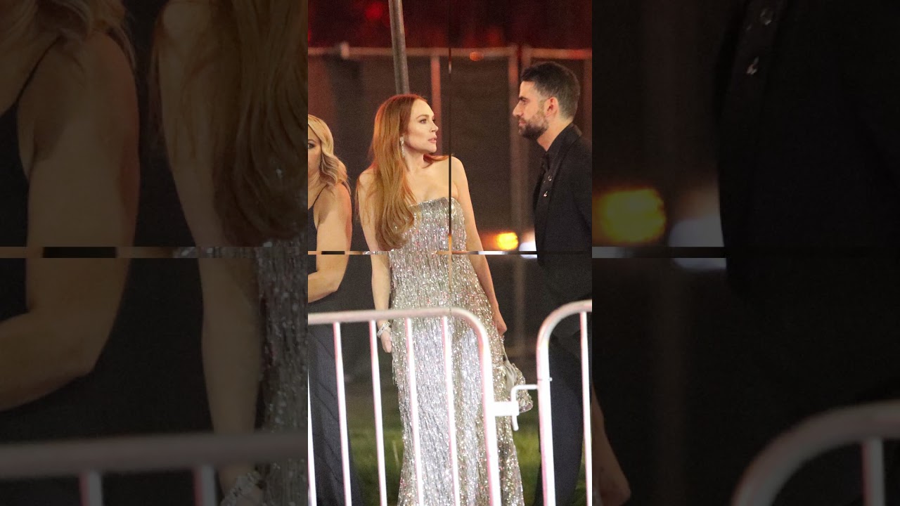 Lindsay Lohan leaving the 2024 Vanity Fair Oscars after party #actress #singers