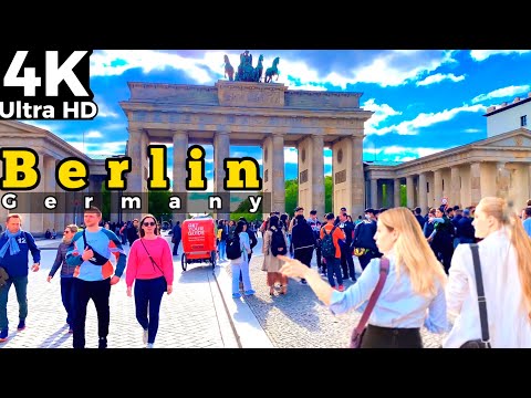 Berlin Germany Walking Tour | 4K/60fps HDR |Spring City Walk