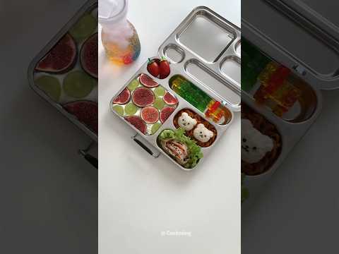 Pack a  Bento for My Daughter - day 64 🍱 和我一起做便當#lunchbox #cooking  #bento #asmrvideo  #food