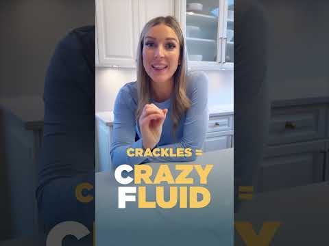 Use this tip to remember the sound of respiratory crackles.