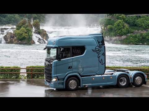 Scania 730S “Longline” at the Rhine Falls 🇨🇭