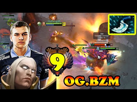 OG.BZM YOUNG MID IMMORTAL #9 INVOKER BLINK DAGGER PERFECT COMBOS TIMING VS QUEEN OF PAIN | DOTA2ORBS