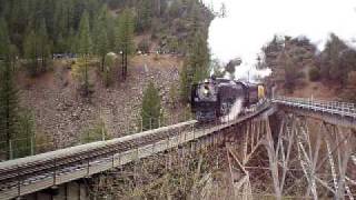preview picture of video 'Union Pacific 844 at Keddie Wye 5-2-09'
