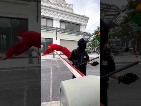 Money Heist Vs Super Police 😎😎|| 15.0 #moneyheist #parkour #police #shorts