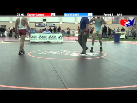 Conner Larsen vs. Daniel Smith at 2013 ASICS FILA Cadet Nationals - GR