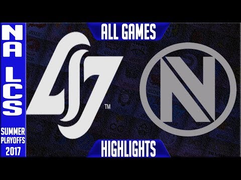 CLG vs Team Envy Highlights ALL GAMES NA LCS Play-offs Quarter-finals Summer 2017 CLG vs NV