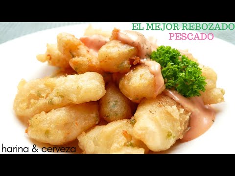 Con HARINA y CERVEZA, 😋🍺el pescado mejor REBOZADO