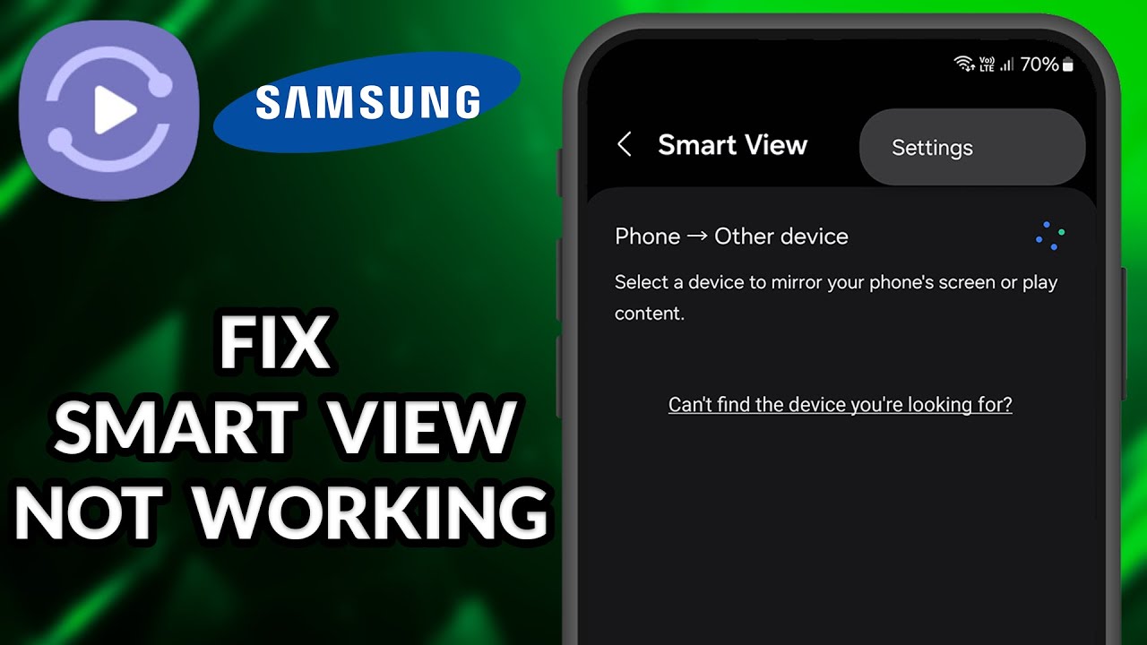 How To Fix Smart View Not Working On Samsung