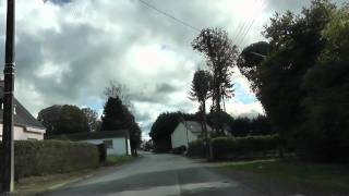 preview picture of video 'Driving Along Rue de Rostrenen, Maël-Carhaix, Côtes-d'Armor, Brittany, France 25th October 2011'