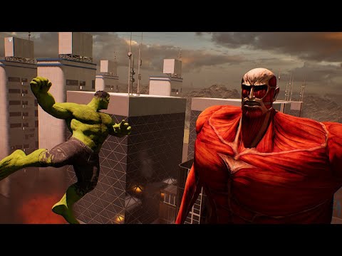 HULK vs COLOSSAL TITAN - Who's Stronger? (Fan Animation)